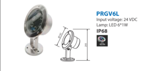 đèn led dưới nước PRGV6L